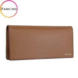 ポールスミス 財布 メンズ 長財布 アウトレット レザー タン PSMLW0271 PAUL SMITH