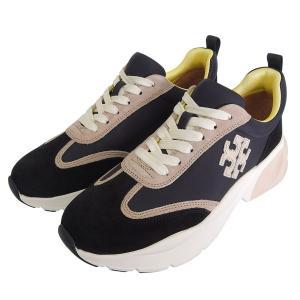 トリーバーチ 靴 レディース スニーカー アウトレット ナイロンスエード ブラックマルチ GOOD LUCK TRAINER 83833 001 TORY BURCH
