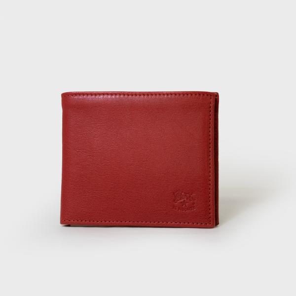 イルビゾンテ IL BISONTE 財布 折財布 二つ折り レザー レッド メンズ sbw005