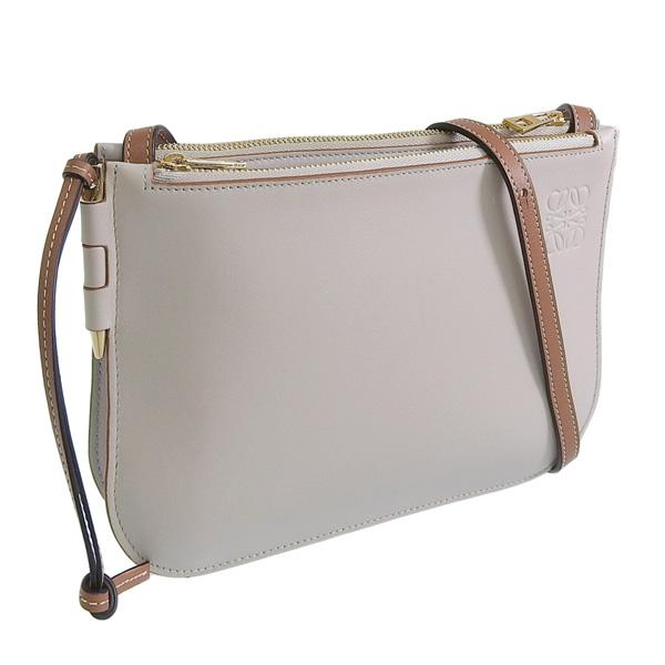 ロエベ ショルダーバッグ レディース アウトレット クロスボディ 斜めがけ レザー ライトグレー 1...