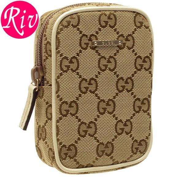 グッチ GUCCI シガレットケース タバコケース オフホワイト GGキャンバス レザー 11524...