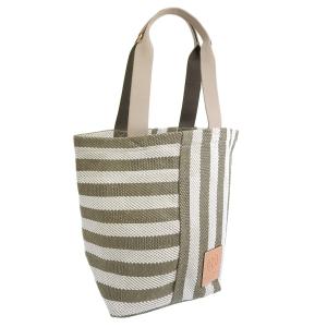 トリーバーチ バッグ レディース トートバッグ アウトレット グリーンマルチ GRACIE STRIPED TOTE 135940-300 TORY BURCH｜riverall