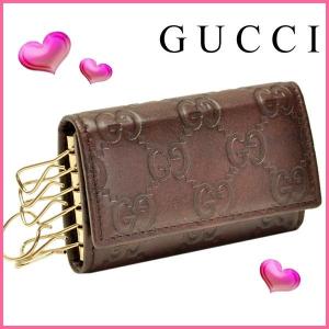 グッチGUCCIキーケース グッチシマ 6連キーケース レデ...
