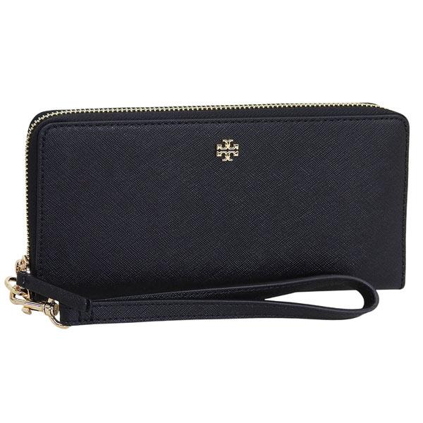 トリーバーチ 財布 レディース 長財布 アウトレット OS レザー ブラック EMERSON ZIP...