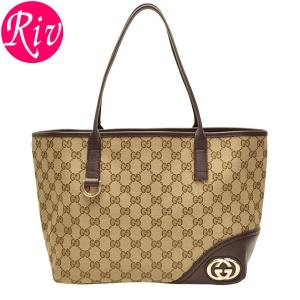 グッチ GUCCI バッグ トートバッグ ベージュ ダークブ...