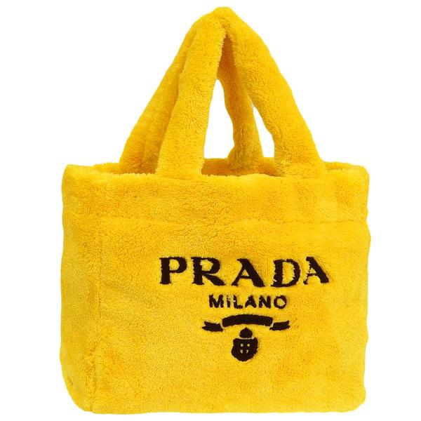 プラダ バッグ レディース トートバッグ アウトレット イエロー SPUGNA SHOPPING X...