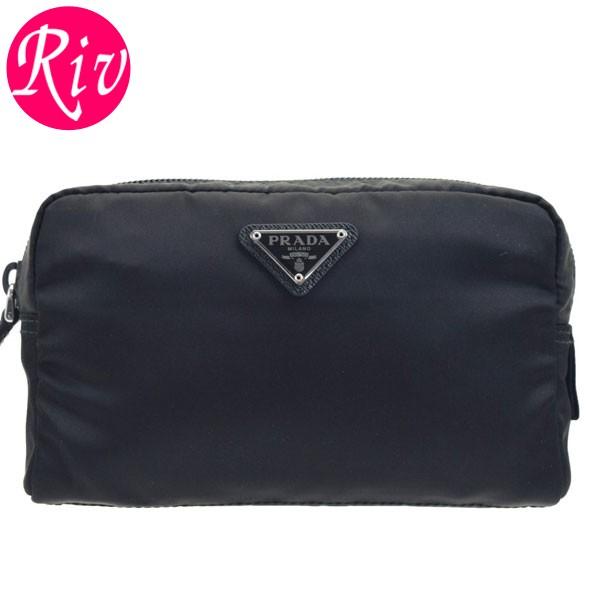 プラダ PRADA 化粧ポーチ ポーチ アウトレット ナイロン ブラック 1NA0212BQPF00...