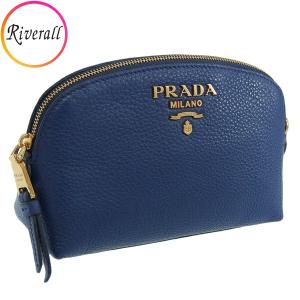 【数量限定セール】プラダ コスメポーチ 化粧ポーチ レディース アウトレット ブルー 1ND005 VIT. DAINO BLUETTE PRADA｜riverall