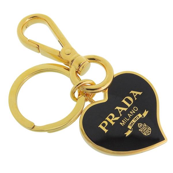 プラダ キーリング キーホルダー メンズ レディース アウトレット ブラック POATACHIAVI...