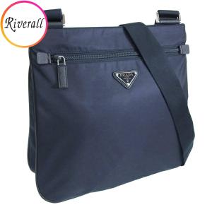 プラダ バッグ レディース ショルダーバッグ アウトレット ネイビー 2VH563 TESSUTO+SAFFIANO BLUE PRADA｜riverall