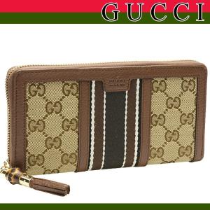 グッチ 財布 長財布 GUCCI バンブー ラニア ラウンドファスナー 新作 ウェビング 353651 アウトレット レディース｜riverall