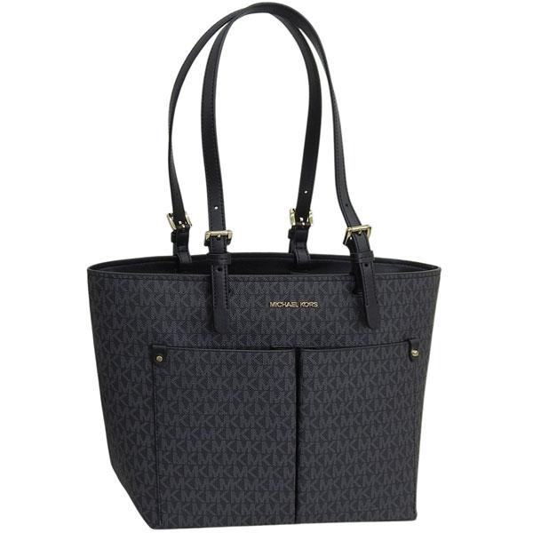マイケルコース バッグ レディース トートバッグ アウトレット PVC ブラック JET SET T...