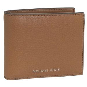 マイケルコース 財布 メンズ 2つ折り 折財布 コンパクト アウトレット レザー ブラウン COOPER BILLFOLD W COIN PKT 36T4LCOF3L LUGGAGE MICHAEL KORS