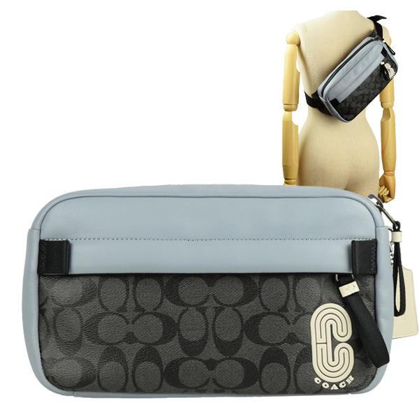 コーチ COACH ウエストバッグ ウエストポーチ ボディバッグ シグネチャー メンズ アウトレット...