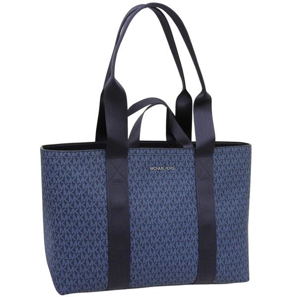 マイケルコース バッグ メンズ トートバッグ アウトレット PVC ネイビー 37S5LCOT9B ...