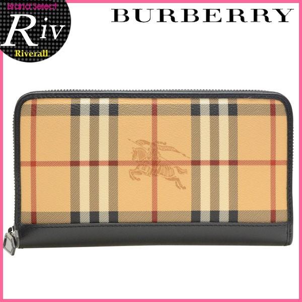 バーバリー 長財布 財布 BURBERRY ラウンドファスナー ホースフェリー チェック 新作 38...