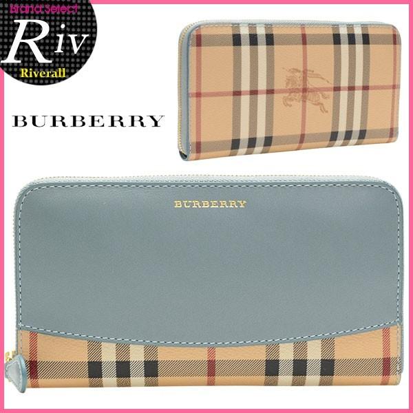 バーバリー 財布 BURBERRY ラウンドファスナー長財布 ヘイマーケットチェック 新作 3963...
