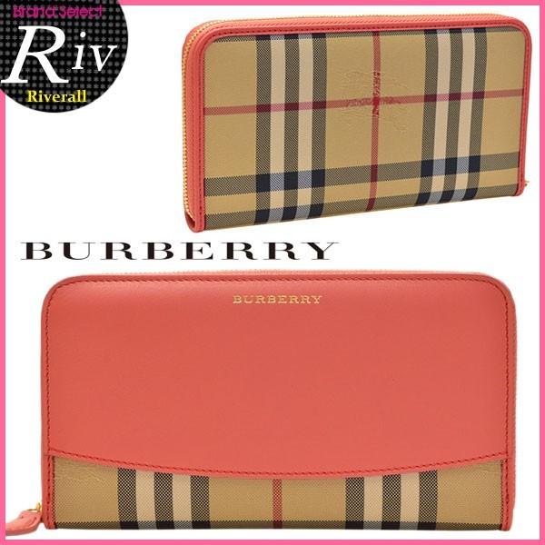 バーバリー 財布 BURBERRY ラウンドファスナー 長財布 クラシック チェック 3982484