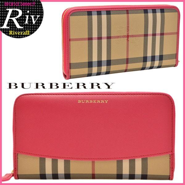バーバリー 財布 BURBERRY ラウンドファスナー 長財布 クラシック チェック 3982485