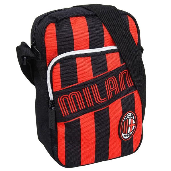 ACミラン バッグ メンズ ショルダーバッグ アウトレット ブラックレッド SQUARE SHOUL...