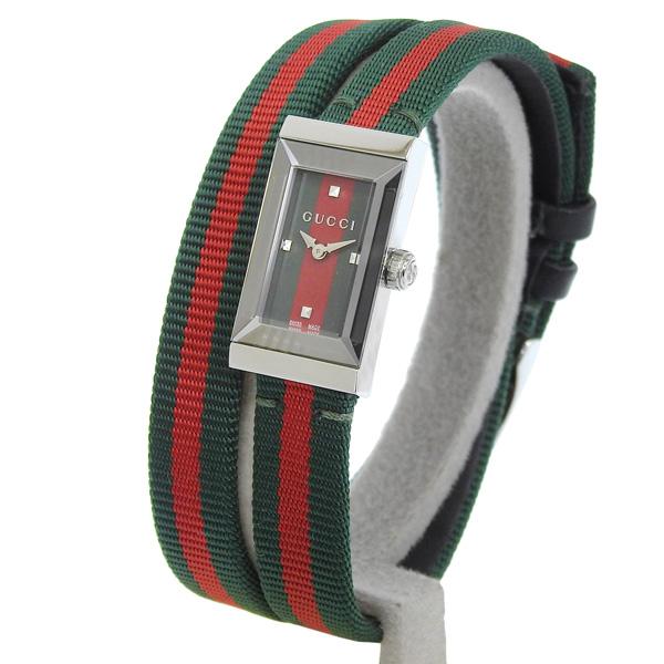 グッチ 腕時計 レディース アウトレット SS グリーン×レッド 483482I18208652 G...