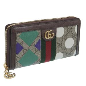 グッチ 財布 レディース ラウンドファスナー 長財布 アウトレット ブラウンマルチ 523154UQHCG9885 GUCCI｜riverall