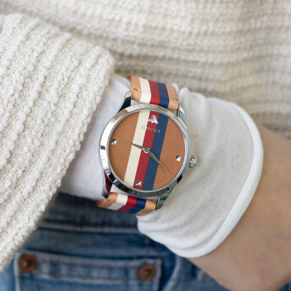 グッチ レディース 腕時計 アウトレット SS ブラウンマルチ 529705I18A08608 GU...