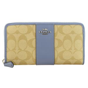 コーチ COACH ラウンドファスナー長財布 シグネチャー アウトレット 54630svshf｜riverall