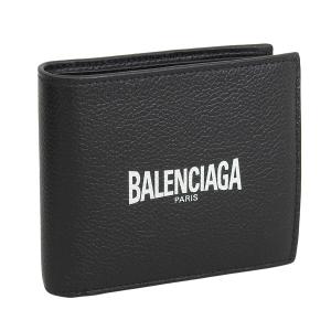 バレンシアガ 財布 二つ折り メンズ アウトレット 折財布 レザー ブラック 5943152UQT31090 BALENCIAGA｜riverall
