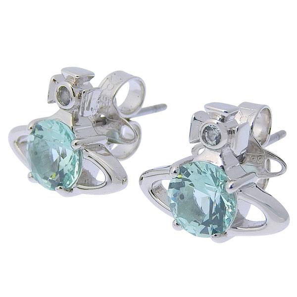 【並行輸入品】ヴィヴィアンウエストウッド アクセサリー レディース ピアス プラチナム REINA ...
