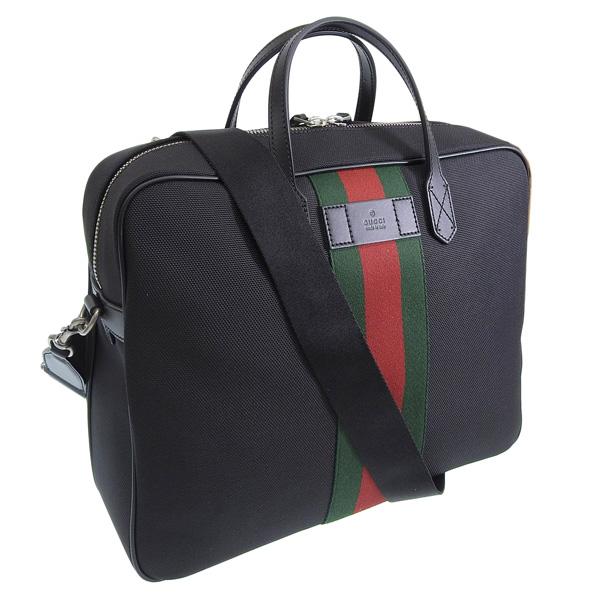 グッチ バッグ メンズ 2WAY ブリーフケース A4 アウトレット ブラック O BRIEF GU...
