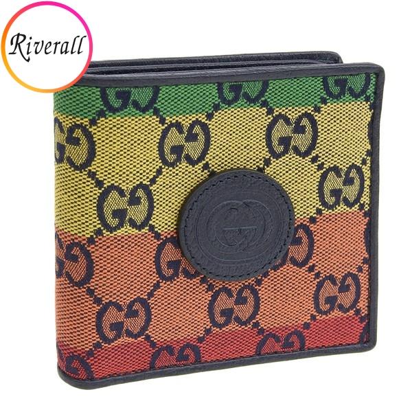 グッチ GUCCI 財布 折財布 二つ折り 財布 マルチカラー メンズ 6575722u0an アウ...