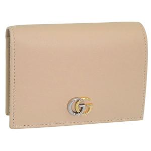 グッチ 財布 レディース 2つ折り 折財布 コンパクト アウトレット レザー ベージュ 7900550QG0G5701 GUCCI