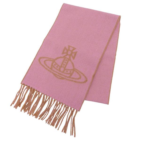 ヴィヴィアンウエストウッド マフラー ストール レディース ウール コットンピンク SINGLE O...