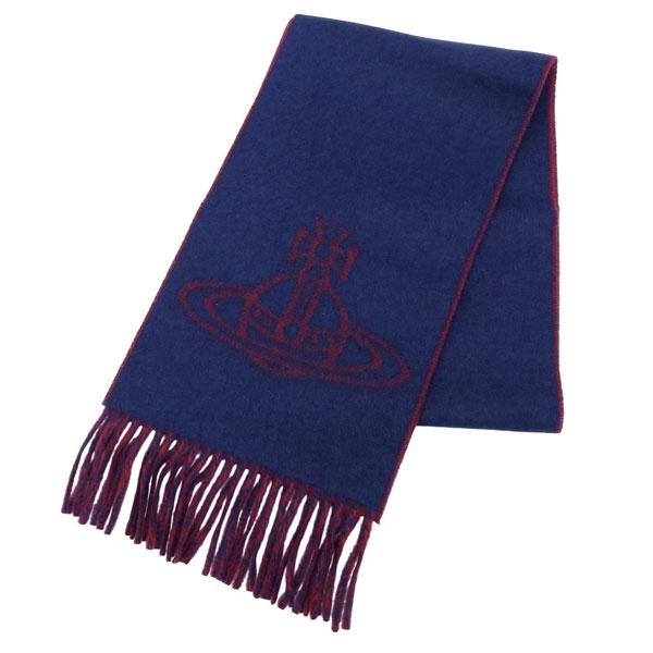 ヴィヴィアンウエストウッド マフラー ストール レディース ウール インディゴブルー SINGLE ...