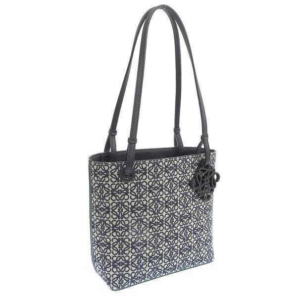 ロエベ バッグ レディース トートバッグ アウトレット ネイビー×ブラック A933C05X01-5...