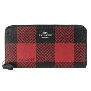 コーチ COACH 財布 長財布 ラウンドファスナー 格子柄 チェック柄 アウトレット c2135｜riverall