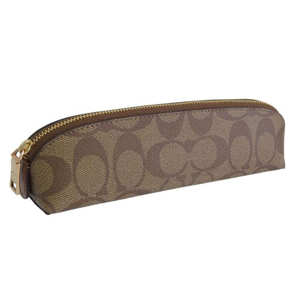 コーチ ペンケース メンズ レディース アウトレット 筆箱 カーキ ペンシルケース  PVC SIG...