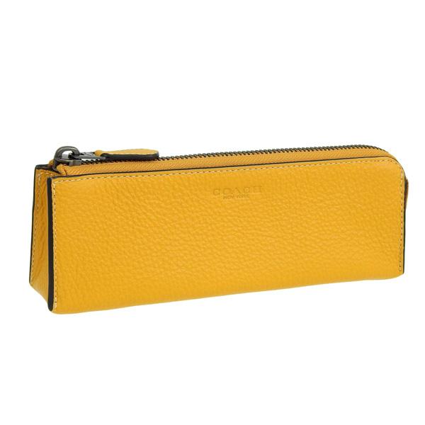 コーチ ペンケース レディース アウトレット 筆箱 レザー マスタードイエロー ORGANIZATI...