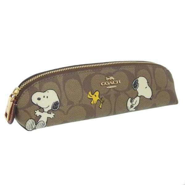 コーチ ペンケース レディース アウトレット 筆箱 ピーナッツ スヌーピー コラボ COACH X ...