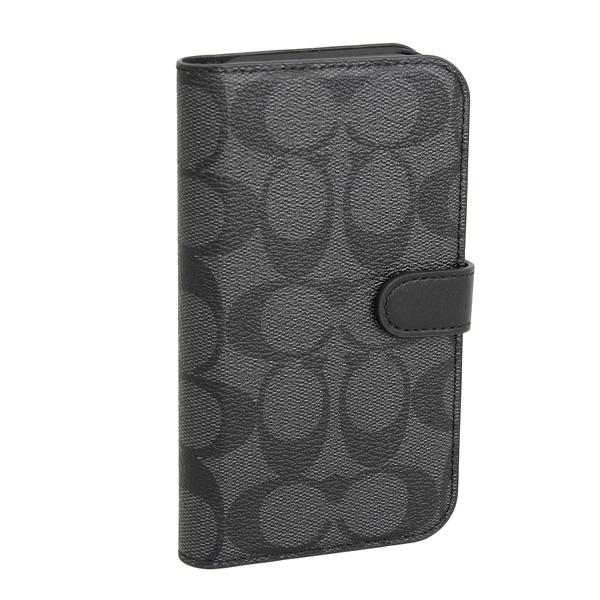 コーチ iPhone 14 iPhone 13 スマホケース 手帳型 レディース アウトレット ブラ...