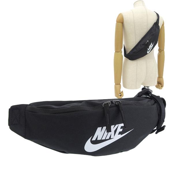 ナイキ ヘリテージ バッグ ウエストパック ボディバッグ メンズ 3L サステナブル素材 ブラック ...