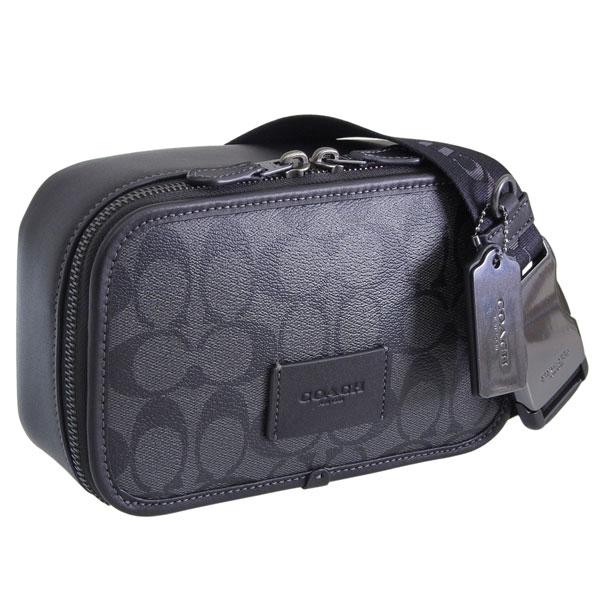 コーチ バッグ メンズ ショルダーバッグ ボディバッグ アウトレット PVC ブラック ワイアット ...