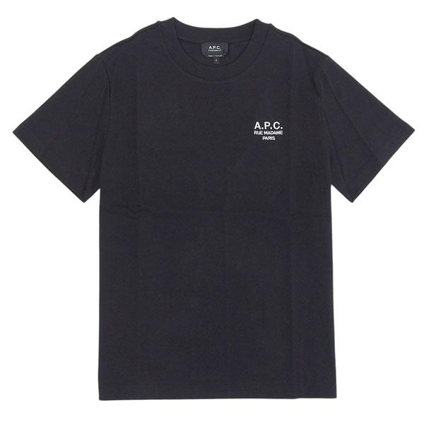アーペーセー Tシャツ カットソー 半袖 メンズ レディース S コットン ブラック t shirt...
