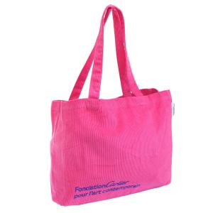 カルティエ バッグ メンズ レディース トートバッグ フォンダシオン 美術館 コットン ピンク CORDUROY TOTE BAG CTCOTTONTOTE PINK CARTIER A4対応
