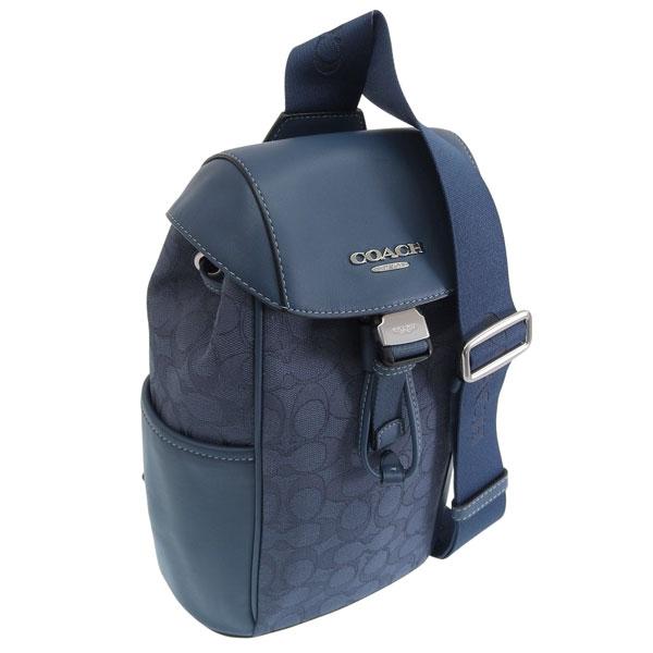 コーチ バッグ メンズ ショルダーバッグ ボディバッグ アウトレット レザー ネイビー レーサー パ...