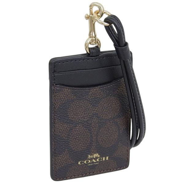 コーチ カードケース IDカードホルダー レディース アウトレット シグネチャー キャンバス ウォー...