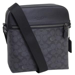 コーチ バッグ メンズ ショルダーバッグ アウトレット PVC ブラック HOUSTON FLT SIG CZ398QBMI5 COACH