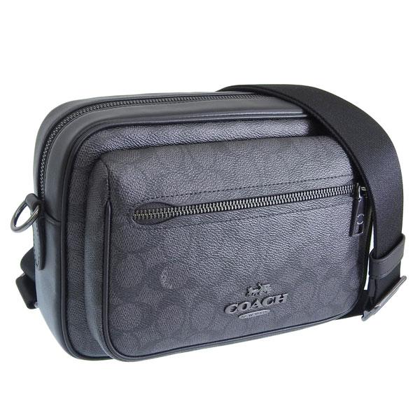 コーチ バッグ メンズ ショルダーバッグ アウトレット ブラック エリアス クロスボディ シグネチャ...