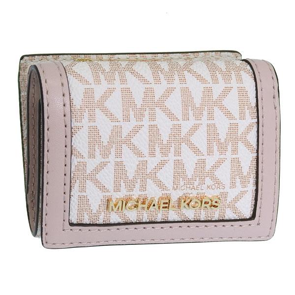 マイケルコース 財布 レディース 3つ折り 折財布 ミニ財布 コンパクト アウトレット ピンクマルチ...